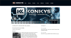 Desktop Screenshot of kon-kys.cz